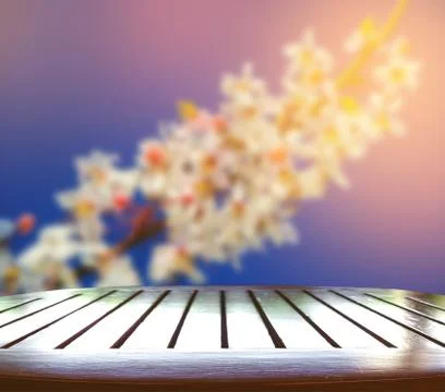 Wooden table Stock Photos