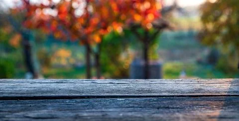 Wooden table Stock Photos