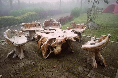Wooden table Stock Photos