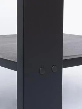 Wooden table side view Stock Photos