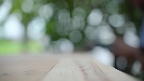 Wooden table surface Video stock 117330117