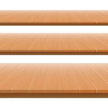 Wooden table top vector design illustration isolated on background Illustrazione stock