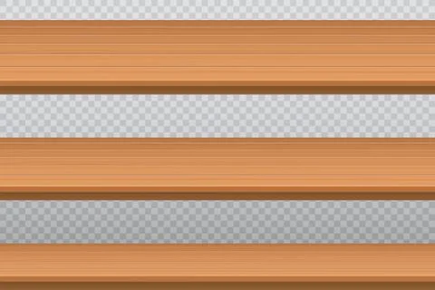 Wooden table top vector design illustration isolated on background Stock Illustration