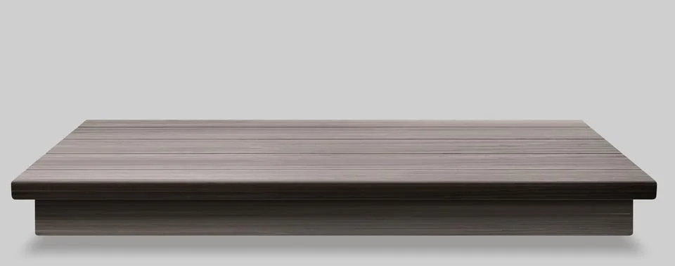 Wooden tabletop in perspective view Stock Illustration