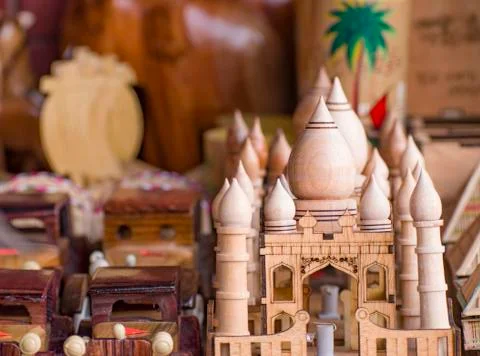 Wooden Tajmahal. Stock Photos