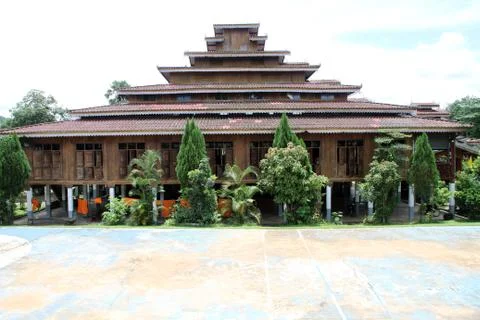 Wooden temple Stock Photos