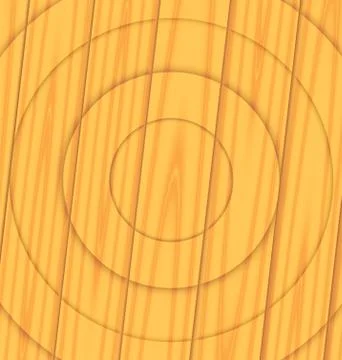 Wooden texture boards concentric circles Stock Illustration