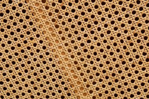 Wooden texture with decorative lattice pattern as background Stock Photos