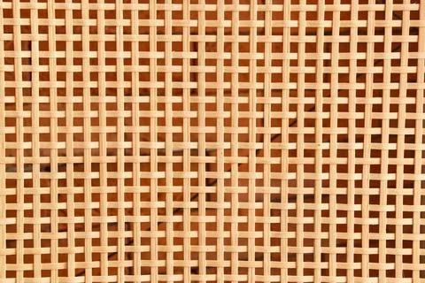 Wooden texture with decorative lattice pattern as background Stock Photos