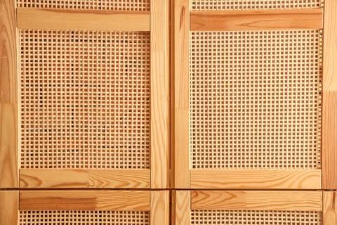 Wooden texture with decorative lattice pattern as background 스톡 사진