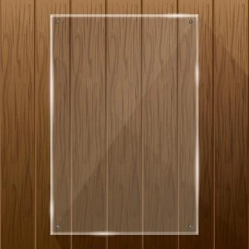 Wooden Texture With Glass Framework Illustrazione stock