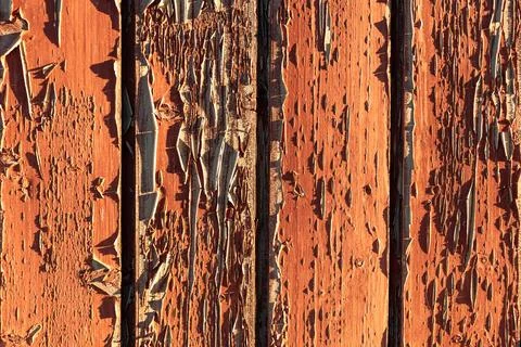Wooden texture pattern with peeling paint, showing aged, weathered surface .. Stock Photos