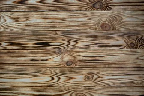 Wooden texture surface background. Wall or countertop made of brushed and fir Stock Photos