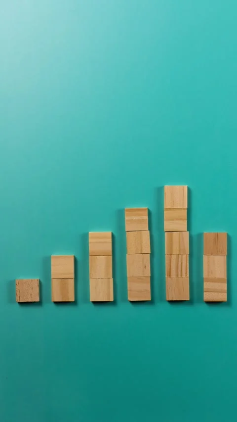 Wooden Tiles Vertical Stock Footage 332882455