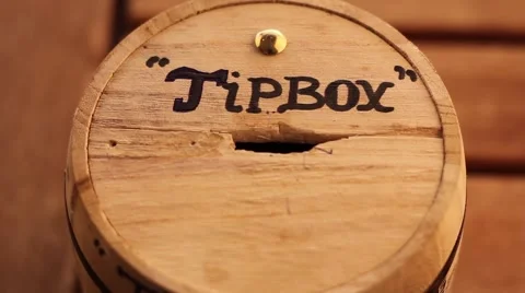 Wooden tip box Vídeo Stock 55839789