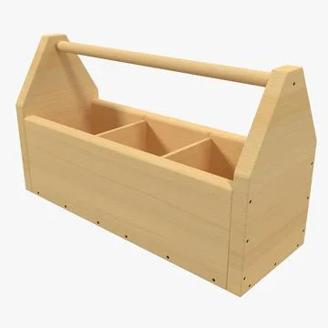 3D Model: Wooden Tool Box 3D Model #90618907 | Pond5