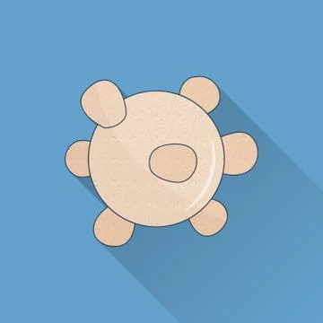 Wooden tool for Thai massage. Stock Illustration