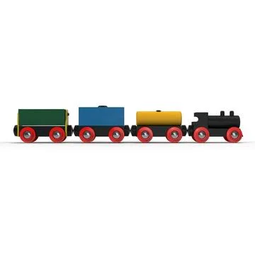Wooden Toy Train ~ 3D Model ~ Download #90885472 | Pond5