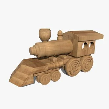Wooden train Stock Illustration