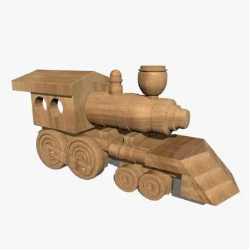 Wooden train Stock Illustration