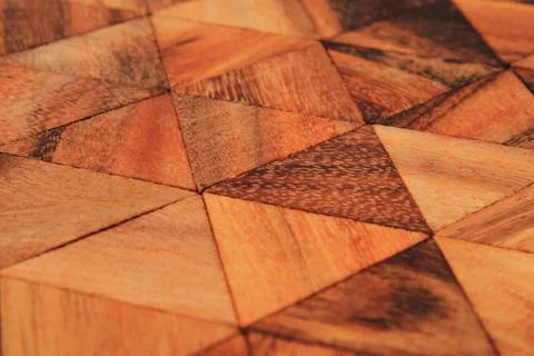 Wooden triangle background Stock Photos