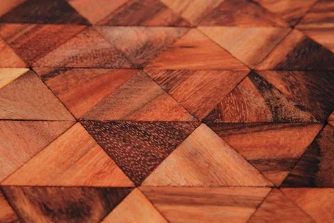Wooden triangle background Stock Photos