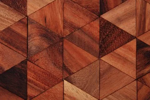 Wooden triangle background Stock Photos