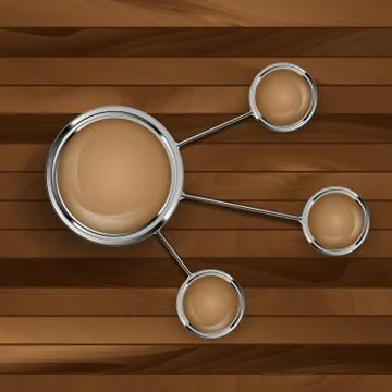 Wooden vector template Stock Illustration