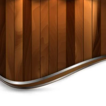 Wooden vector template Stock Illustration