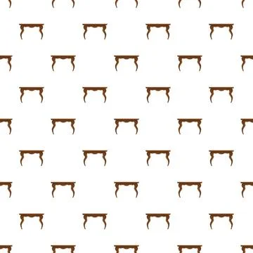 Wooden vintage table seamless pattern on white background Illustration