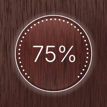 Wooden Volume Control Interface Background Template Design Stock Illustration