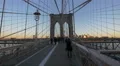 Wooden walkway on Brooklyn Bridge New York City 4k or 4k+ Resolution