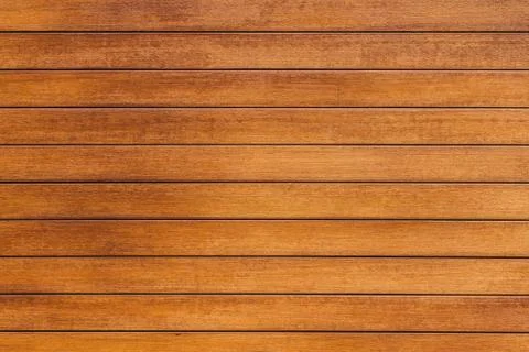 Wooden wall background in horizontal pattern, natural color. Stock Photos