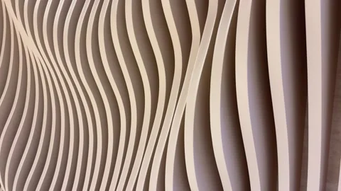 Wooden Wall with Vertical Wave Texture, Slow Push In Stock Footage 333130721