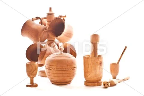 Wooden ware Stock Photos