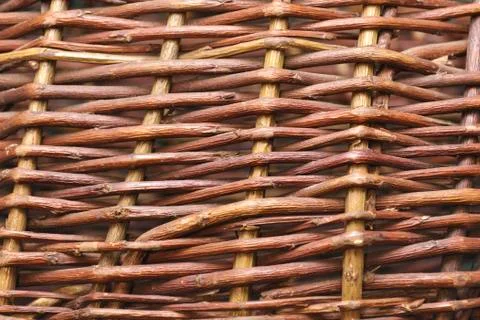 Wooden weaving pattern Stock Photos