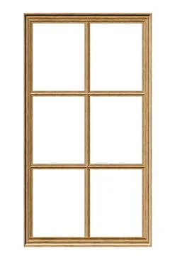 Wooden Window Frame Stock Illustration