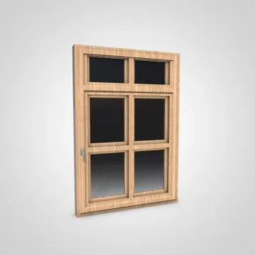 Wooden window Stock Illustration
