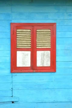 Wooden windows 库存照片