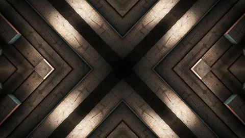 Wooden X Pattern Stock Footage 266014598