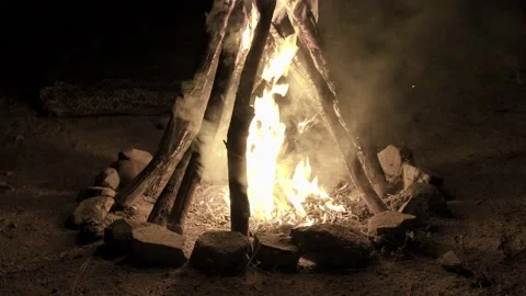 Woodfire Stock Footage 179638913