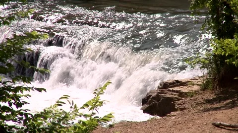 Woodland Waterfall Stock Footage 44430119