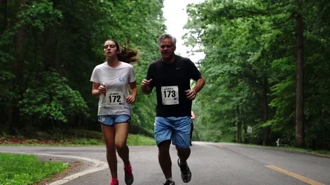 Woods Runners Stock Footage 75659110