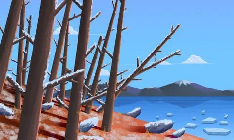 The Woods - Scene Design イラスト素材