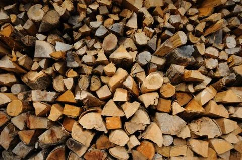 Woodstack Background Stock Photos