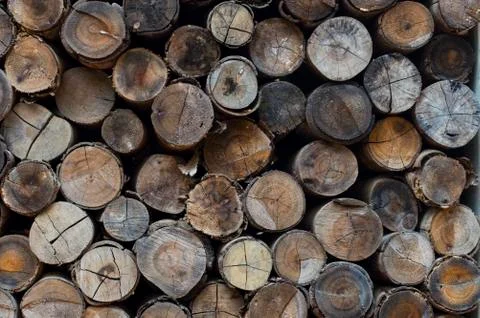 Woodstack background Stock Photos