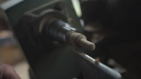Woodturning worker Stock Footage 69723789