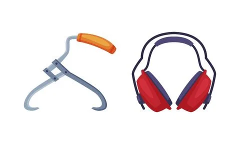 Woodworker and lumberjack tools set vector illustration on white background 스톡 일러스트