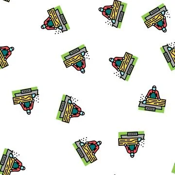 Woodworker business vector seamless pattern 스톡 일러스트