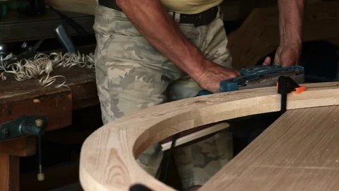 In the woodworkers shop Stock Footage